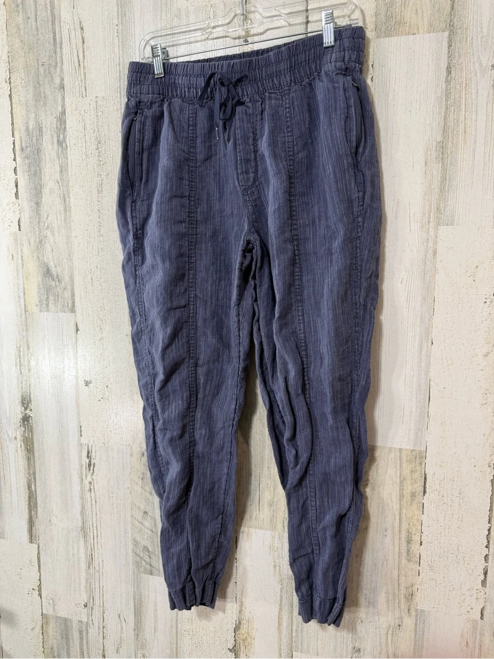 Athleta Navy Blue Drawstring Elastic Waist Jogger Pants - Picture 3 of 13